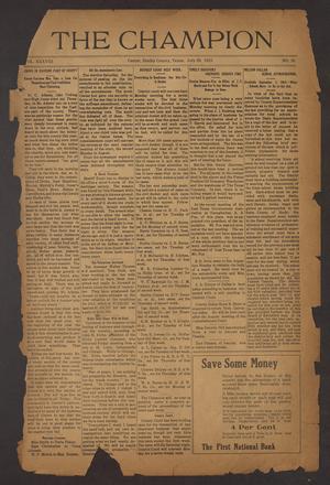 The Champion (Center, Tex.), Vol. 38, No. 30, Ed. 1 Wednesday, July 28, 1915