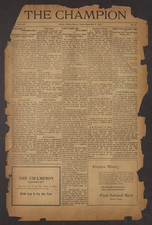 The Champion (Center, Tex.), Vol. 38, No. 36, Ed. 1 Wednesday, September 8, 1915