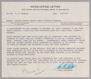[Letter from Joe M. Lofton to I. H. Kempner, December 21, 1963]