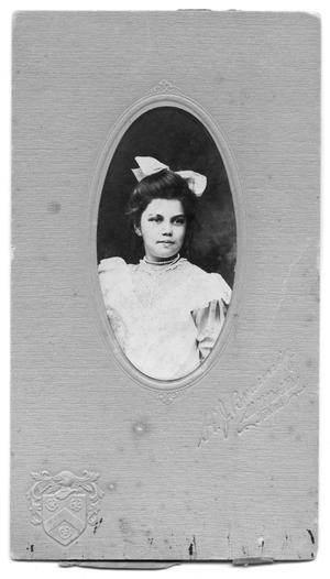 Primary view of object titled '[Portrait of an Unknown Girl]'.