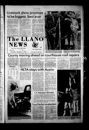 The Llano News (Llano, Tex.), Vol. 93, No. 11, Ed. 1 Thursday, January 12, 1984