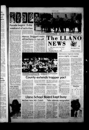 The Llano News (Llano, Tex.), Vol. 93, No. 31, Ed. 1 Thursday, May 31, 1984