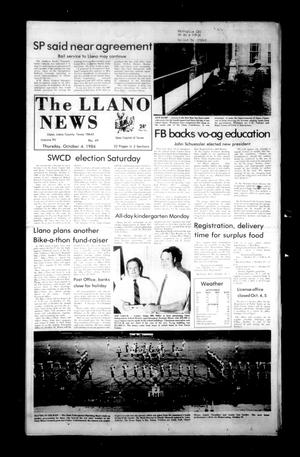 The Llano News (Llano, Tex.), Vol. 93, No. 49, Ed. 1 Thursday, October 4, 1984
