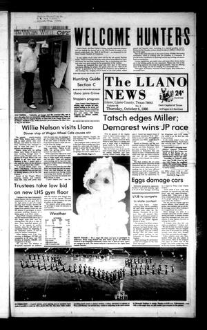 The Llano News (Llano, Tex.), Vol. 96, No. 2, Ed. 1 Thursday, November 6, 1986