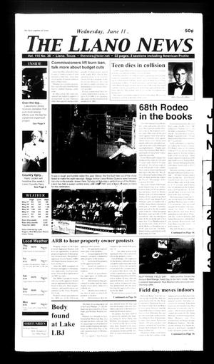 The Llano News (Llano, Tex.), Vol. 115, No. 36, Ed. 1 Wednesday, June 11, 2003