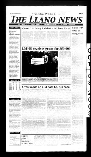 The Llano News (Llano, Tex.), Vol. 116, No. 1, Ed. 1 Wednesday, October 8, 2003
