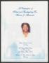 Pamphlet: [Funeral Program for Wanda F. Alexander, December 7, 2012]