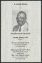 Thumbnail image of item number 1 in: '[Funeral Program for Franklin Dewitt Cleveland, January 1, 1993]'.