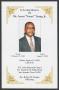 Primary view of [Funeral Program for Mr. Aaron "Sonny" Young, Jr., August 14, 2009]