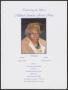Primary view of [Funeral Program for Mildred Annette Green King, March 15, 2017]