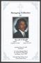 Pamphlet: [Funeral Program for Russell W. Wright, August 23, 2014]