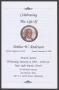 Primary view of [Funeral Program for Arthur W. Anderson, January 21, 2004]