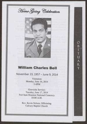 [Funeral Program for William Charles Bell, June 16, 2014]