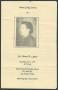 Pamphlet: [Funeral Program for Sis. Annie B. Lyons, June 1, 1991]