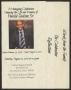 Primary view of [Funeral Program for Harold Jackson Sr., August 20, 2016]