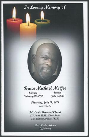 [Funeral Program for Bruce Michael McGee, July 17, 2014]