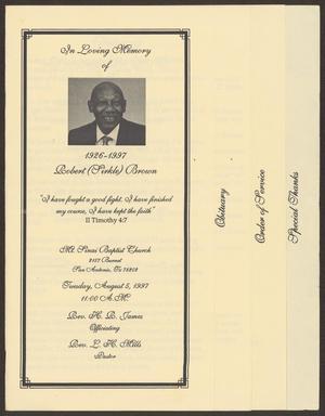 [Funeral Program for Robert Brown, August 5, 1997]