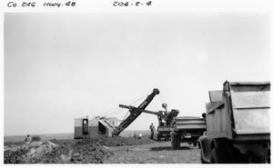 Primary view of object titled '[Construction on U.S. Highway 79]'.