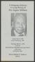 Thumbnail image of item number 1 in: '[Funeral Program for Eugene Williams, March 3, 1994]'.