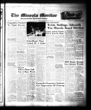 The Mineola Monitor (Mineola, Tex.), Vol. 89, No. 6, Ed. 1 Wednesday, April 7, 1965