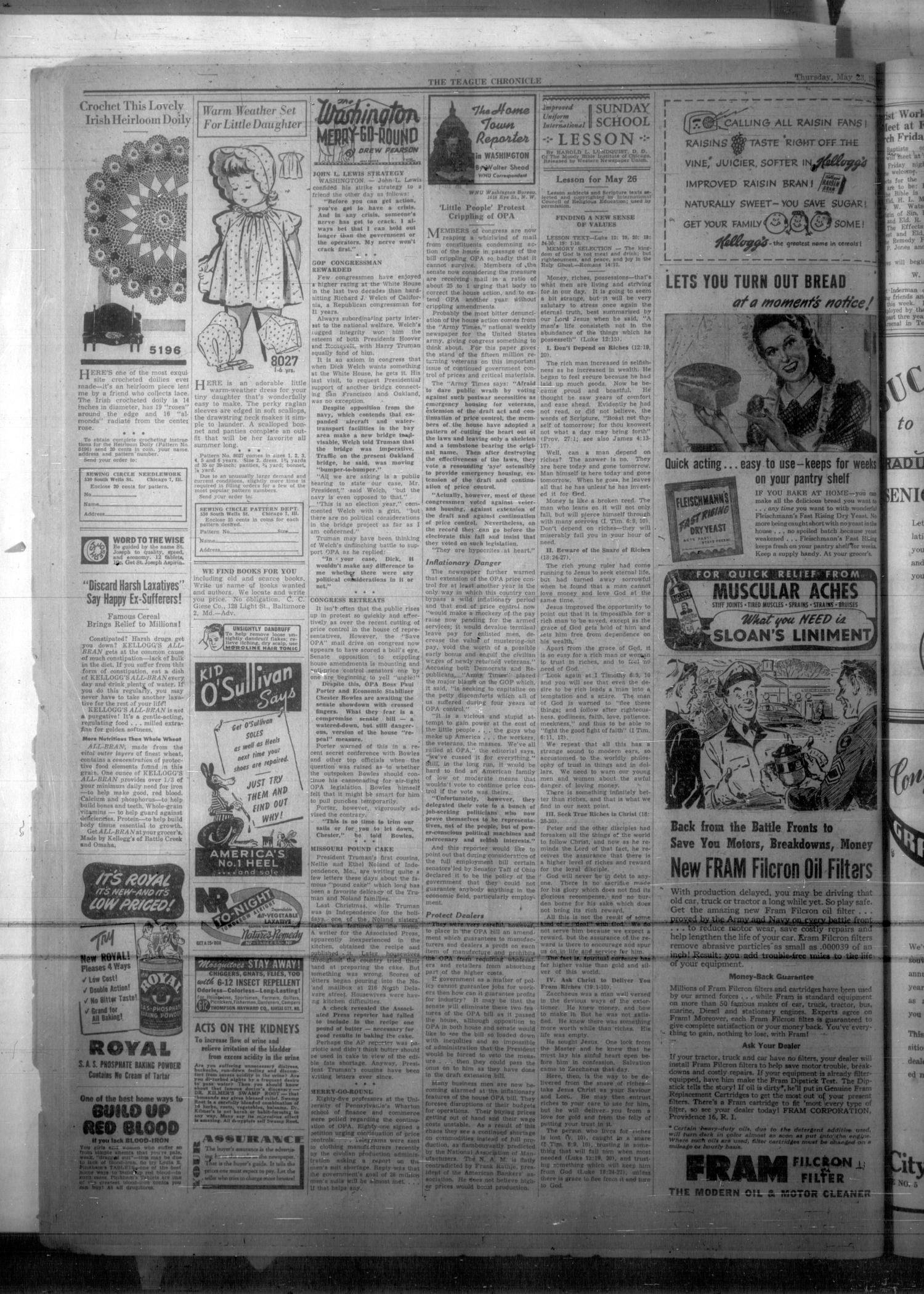 The Teague Chronicle (Teague, Tex.), Vol. 39, No. 44, Ed. 1 Thursday, May 23, 1946
                                                
                                                    [Sequence #]: 4 of 10
                                                