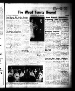 The Wood County Record (Mineola, Tex.), Vol. 34, No. 25, Ed. 1 Monday, August 23, 1965