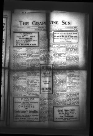Primary view of object titled 'The Grapevine Sun. (Grapevine, Tex.), Vol. 17, No. 37, Ed. 1 Saturday, July 20, 1912'.