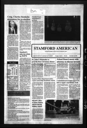 Primary view of object titled 'Stamford American (Stamford, Tex.), Vol. 71, No. 38, Ed. 1 Thursday, December 16, 1993'.