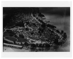 Primary view of object titled '[Aerial View of White Rock Lake]'.