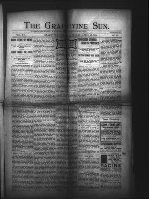 Primary view of object titled 'The Grapevine Sun. (Grapevine, Tex.), Vol. 15, No. 23, Ed. 1 Saturday, April 16, 1910'.