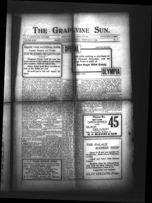 The Grapevine Sun. (Grapevine, Tex.), Vol. 17, No. 15, Ed. 1 Saturday, February 17, 1912