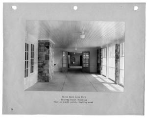 Primary view of object titled '[Photograph of Winfrey Point Building South Porch]'.