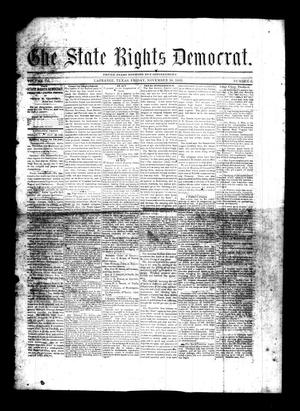 Primary view of object titled 'The State Rights Democrat. (La Grange, Tex.), Vol. 3, No. 8, Ed. 1 Friday, November 30, 1866'.