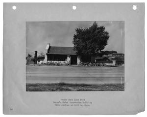 Primary view of object titled '[Photograph of White Rock Lake Park Concession Building]'.
