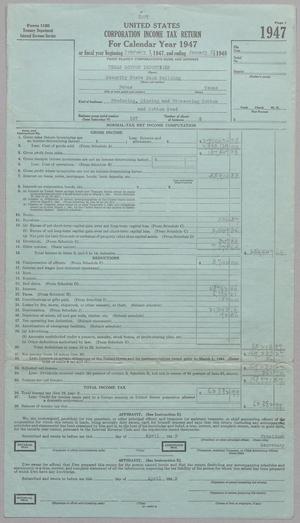 [Texas Cotton Industries Corporation Income Tax Return: 1947]