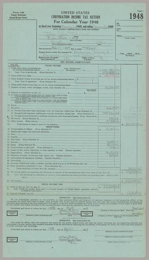 [Texas Cotton Industries Corporation Income Tax Return: 1948]