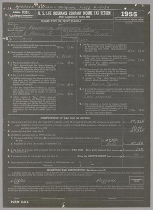 [Texas Prudential Insurance Company Amended Form 1120L, U.S. Life Insurance Company Income Tax Return: 1955]