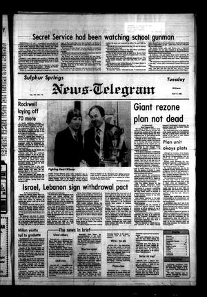 Sulphur Springs News-Telegram (Sulphur Springs, Tex.), Vol. 105, No. 116, Ed. 1 Tuesday, May 17, 1983