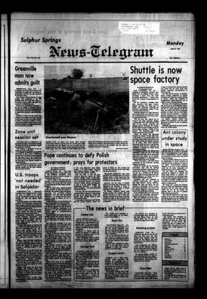 Sulphur Springs News-Telegram (Sulphur Springs, Tex.), Vol. 105, No. 145, Ed. 1 Monday, June 20, 1983