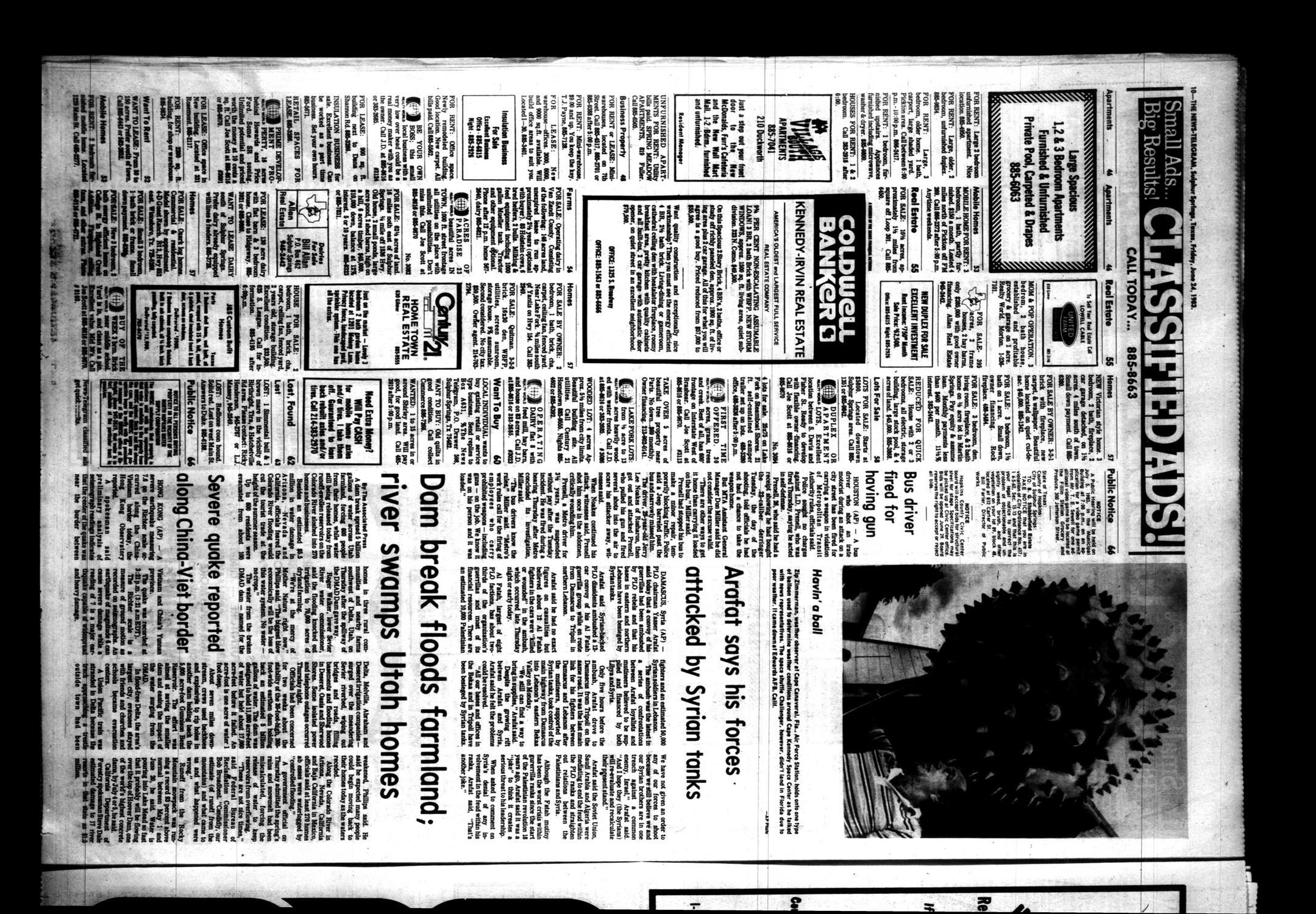 Sulphur Springs News-Telegram (Sulphur Springs, Tex.), Vol. 105, No. 149, Ed. 1 Friday, June 24, 1983
                                                
                                                    [Sequence #]: 10 of 18
                                                