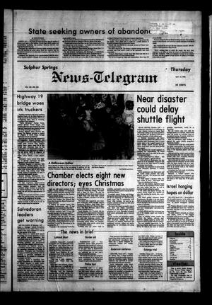 Primary view of object titled 'Sulphur Springs News-Telegram (Sulphur Springs, Tex.), Vol. 105, No. 242, Ed. 1 Thursday, October 13, 1983'.