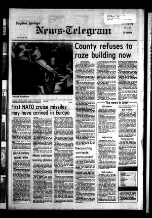 Sulphur Springs News-Telegram (Sulphur Springs, Tex.), Vol. 105, No. 269, Ed. 1 Monday, November 14, 1983