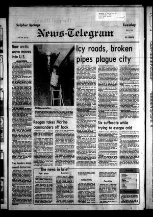 Primary view of object titled 'Sulphur Springs News-Telegram (Sulphur Springs, Tex.), Vol. 105, No. 304, Ed. 1 Tuesday, December 27, 1983'.