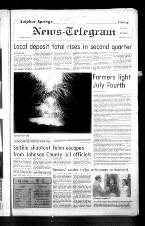 Sulphur Springs News-Telegram (Sulphur Springs, Tex.), Vol. 107, No. 158, Ed. 1 Friday, July 5, 1985