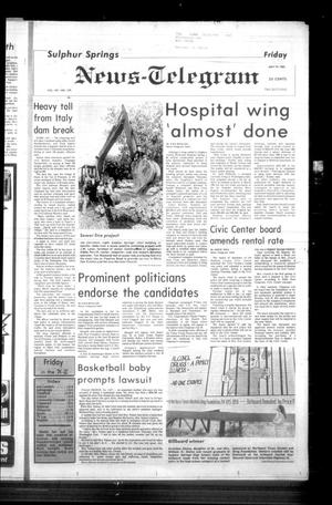 Sulphur Springs News-Telegram (Sulphur Springs, Tex.), Vol. 107, No. 170, Ed. 1 Friday, July 19, 1985
