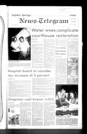 Sulphur Springs News-Telegram (Sulphur Springs, Tex.), Vol. 107, No. 194, Ed. 1 Friday, August 16, 1985