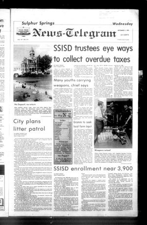 Sulphur Springs News-Telegram (Sulphur Springs, Tex.), Vol. 107, No. 215, Ed. 1 Wednesday, September 11, 1985