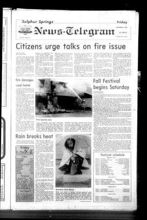 Sulphur Springs News-Telegram (Sulphur Springs, Tex.), Vol. 107, No. 217, Ed. 1 Friday, September 13, 1985