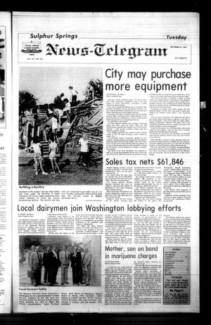 Sulphur Springs News-Telegram (Sulphur Springs, Tex.), Vol. 107, No. 226, Ed. 1 Tuesday, September 24, 1985