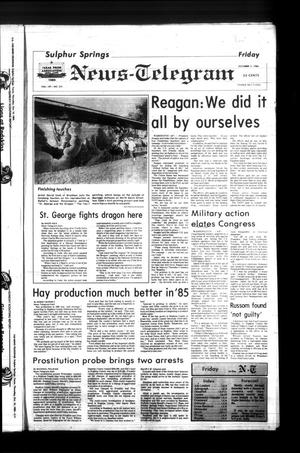 Sulphur Springs News-Telegram (Sulphur Springs, Tex.), Vol. 107, No. 241, Ed. 1 Friday, October 11, 1985